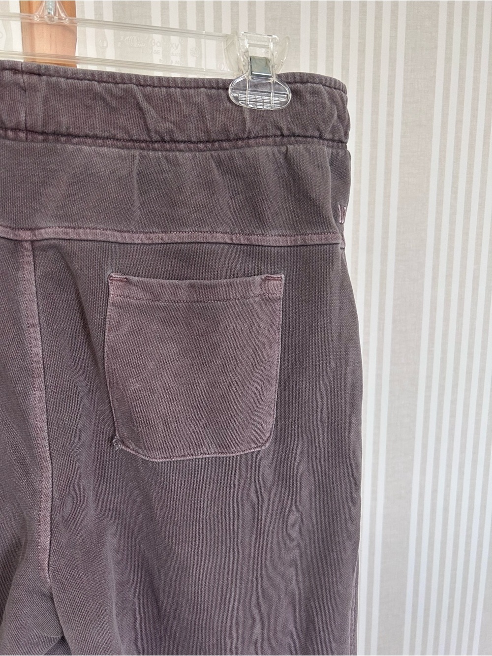 VRST Men's Washed Twill Terry Jogger Pants Size Medium Organic Mushroom - Picture 6 of 9
